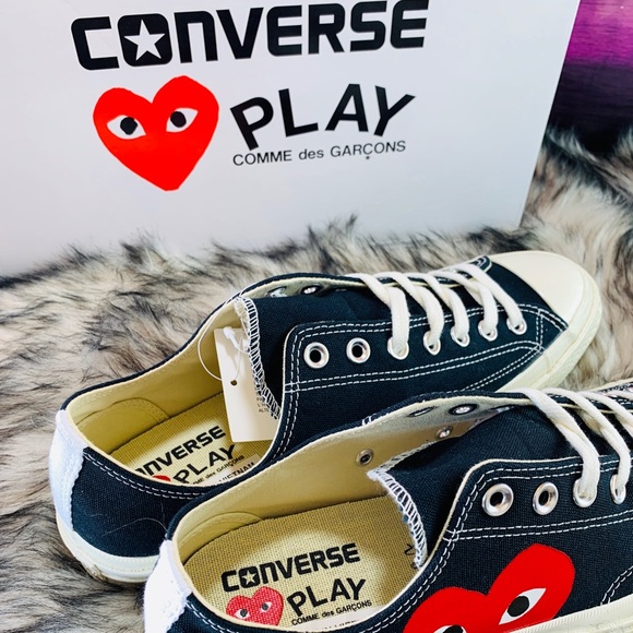 CONVERSE CHUCK 70 COMME DES GARÇONS PLAY BLACK-RED - Picture 8 of 8